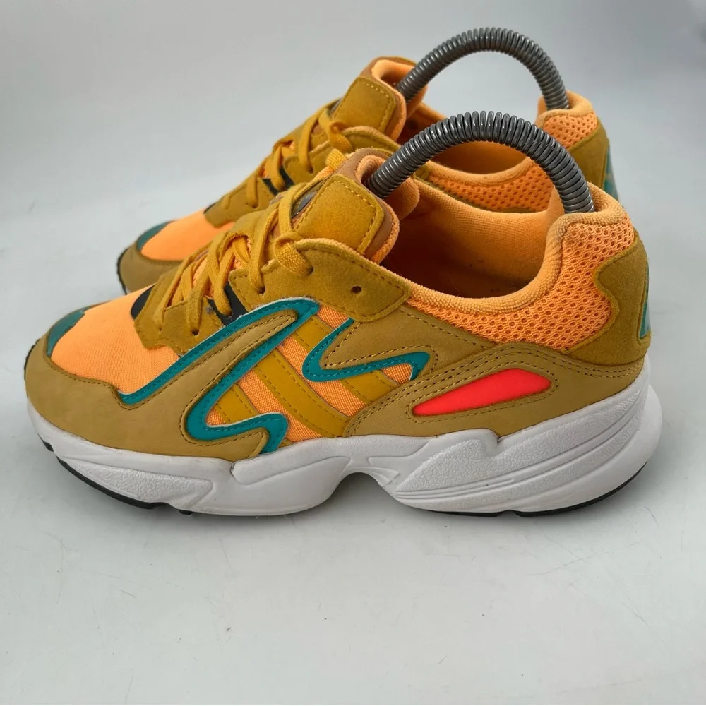 Adidas Unisex Kids Yung 96 Chasm- SZ 5 Youth -Yellow Shoes Sneakers